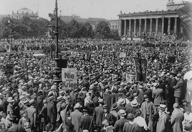 Anti-Kriegs-Demonstration in den 1920er Jahren