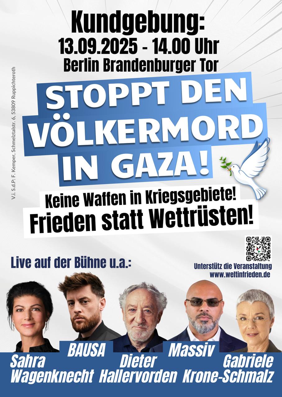 Friedenskundgebung 13. September 2025