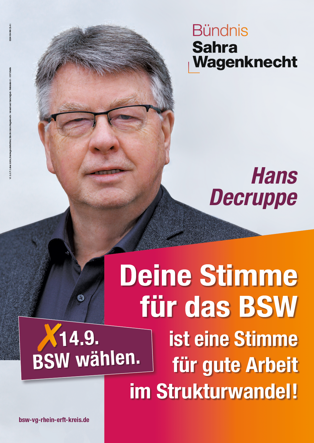 Plakat Hans Decruppe zum Thema Strukturwandel